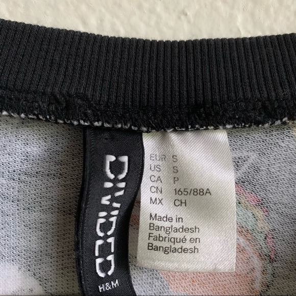 H&M Small Cat Taco Junk Food Sweatshirt Black - Picture 5 of 11